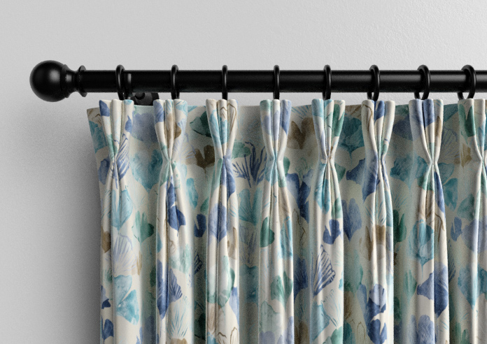 Palm Beach Faux Silk, Cool Water - Made to Measure Curtain - Image 11